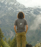 Mountain Vinyl Record T-Shirt — Retro Nature Graphic Tee